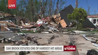 Woman expected to be okay after tornado pins her under her own home