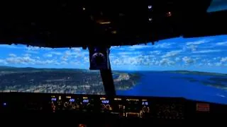 Approach Airport Bergen in Norway/ P3d/ B737 Homecockpit/ 08.2014/ FullHD