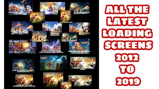 HINDI || COC || ALL THE LATEST LOADING SCREENS || FROM 2012 TO 2019 || UPDATES NAME || SHROMA GAMING