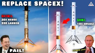 Russia reveals New Reuse Rocket over 100x to REPLACE SpaceX! Musk laughs...