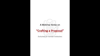 June 5 | Crafting a Proposal - Series 4: Shastri Research Student Fellowship(SRSF) - Doctoral