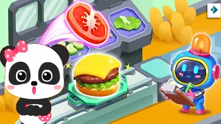 Little Panda: Pocket Factory - Help Robots and Make Your Favorite Dishes - Babybus Games