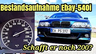BMW E39 540i - erstes Zeiten messen & Fehlerprotokoll | Projekt 2023