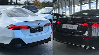 New BMW 5 Series 2024 vs NEW Mercedes E-Class 2024 | EXTERIOR Comparison