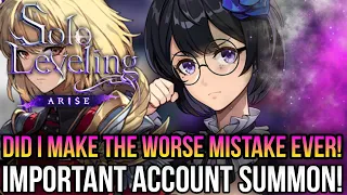 Solo Leveling Arise - The Most Important Summon Of My Account!