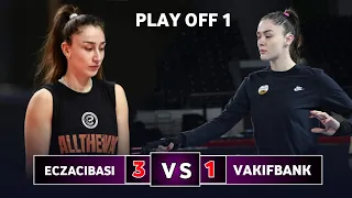 Eczacibasi Dynavit vs Vakifbank | Turkish volleyball league 2024 [ Play off 1]