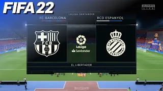 FIFA 22 - FC Barcelona vs. RCD Espanyol | La Liga