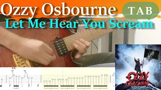 Ozzy Osbourne - Let Me Hear You Scream Cover - Guitar Tab - Lesson
