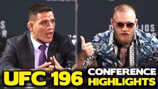 Conor McGregor's BRUTAL Verbal Assault on Rafael Dos Anjos Highlights! | UFC 196