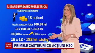 Investitorii Hidroelectrica au făcut profit din prima zi. A început listarea pe bursă a companiei