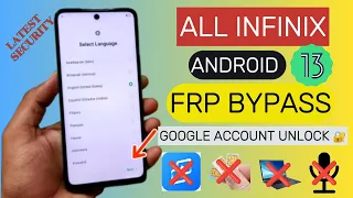 All Infinix Android 13 FRP Bypass || Google Account Unlock || Latest Security