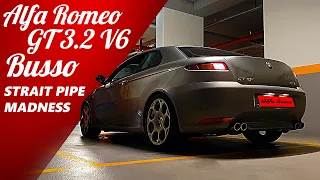 Alfa Romeo GT 3.2 Busso Straight Pipe Exhaust StartUp and Reving V6 Madness !