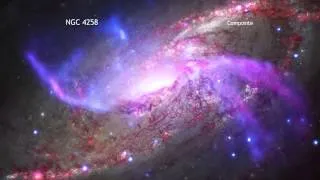 NGC 4258 (M106): Galactic Pyrotechnics On Display