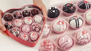 Beautiful Valentine's Chocolate Recipe with Simple Ingredients (Oreo Balls)