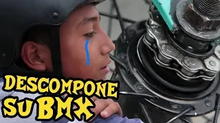 Intenta probar sus PIEZAS NUEVAS pero descompone su BMX