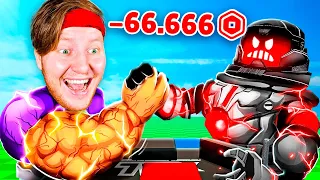 Я ЗАДОНАТИЛ 66.666 РОБУКСОВ и СТАЛ СУПЕР КАЧКОМ В ROBLOX