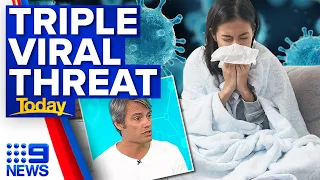 Australians warned of looming triple virus threat this winter | 9 News Australia