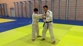 Drop Seoi Nage - Бросок через спину с колен.