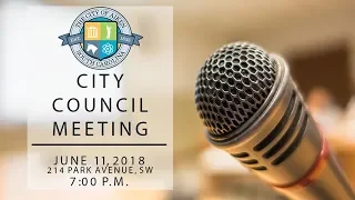 Aiken City Council Meeting June 11, 2018