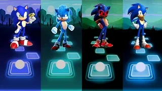 Sonic vs Sonic The Hedgehog vs Sonic Exe vs Sonic Boom - Tiles Hop EDM!!