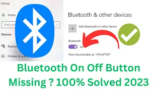 Fix Bluetooth not working in Windows 10/11 || Bluetooth On Off Button Missing On Windows 10/11