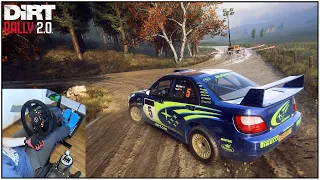 Subaru Impreza S7 [Dirt Rally 2.0] Thrustmaster T300 4K