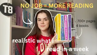 what i *realistically* read in a week as someone with no job 📖 | spoiler free reading vlog 🌷