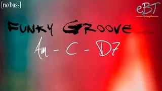 Funky Groove Backing Track in Am | 100 bpm [NO BASS]