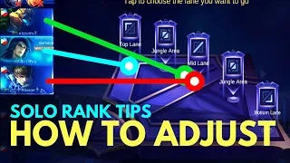 HOW TO ADJUST HERO ROLE PICK IN MOBILE LEGENDS | SOLO RANK TIPS | Mobile Legends