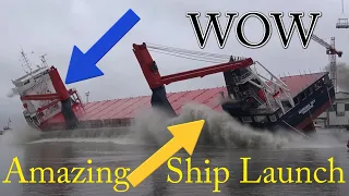 4Kᵁᴴᴰ | Spectacular Big Ship Launch Compilation | 10 Awesome Ship Launches