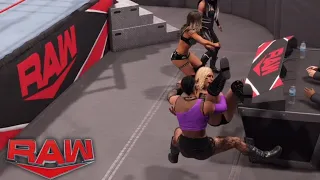 WWE 2K22 RAW RHEA RIPLEY VS MANDY ROSE (W/SONYA DEVILLE & TONI STORM)