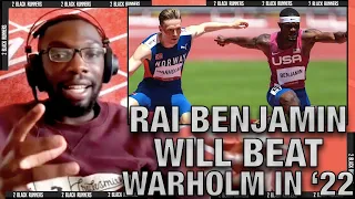 Rai Benjamin Beats Karsten Warholm at 2022 World Championships?!? | 2BR CLIP