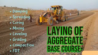 Aggregate Base Course laying on site || ABC laying || Road Construction || Steps in laying of ABC