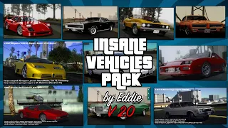 Обзор на пак транспорта INSANE VEHICLES PACK by Eddie v2.0 для GTA SAN ANDREAS