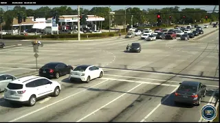 Incredible video shows people race to help driver suffering medical episode at Florida intersection
