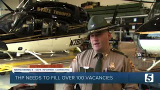 Tennessee Highway Patrol has at least 100 job vacancies