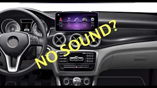 Mercedes Benz - No sound. USB, AUX. NTG 4.5 4.7 Android Navi Top Dash Display media system