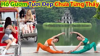 Cảnh Đẹp Chưa Từng Thấy Trên Phố Đi Bộ Hồ Gươm Cuối Tuần - Ho Gươm Lake