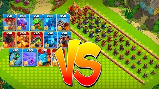 Can all levels Air Defence base beat All Max Level Air Troops | Clash of Clans #clashofclans