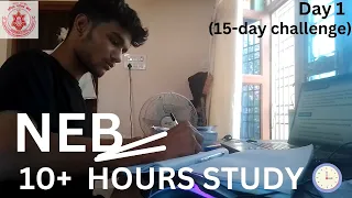 studying 10+ hours for NEB CLASS 12 BOARD📚* Honest routine of a NEB Aspirant