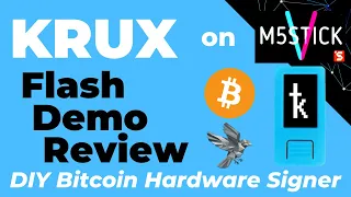 Krux on M5StickV + Sparrow Wallet - DIY Bitcoin Hardware Wallet (Similar to SeedSigner)