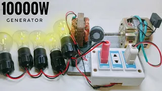 How to Free Electricity 10000W 250AC Volt From Big Motor Coil and Transformer