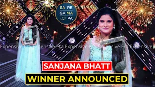 Saregamapa 2021 Winner Announcement | Shocking Winner Of Saregamapa 2021-22 | Sanjana Bhatt Winner
