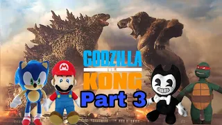 Godzilla vs Kong Plush/Toys Part 3 The Aircraft Battle!