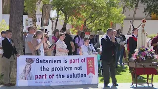 People gather in Scottsdale for protest against SatanCon despite plea by Catholic officials