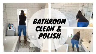 Clean With Me | New Bathroom Clean & Polish | Kate Berry