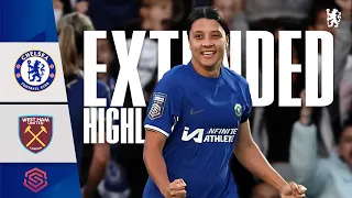 Chelsea Women 2-0 West Ham United Women | Highlights - EXTENDED | Chelsea FC | WSL 2023/24