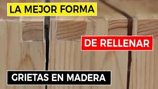 Cómo Rellenar Grietas en Madera 📐