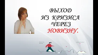 Выход из кризиса через новизну.