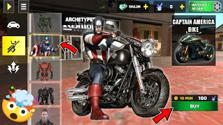 Captain America Super Bike In Rope Hero Vice Town Shop